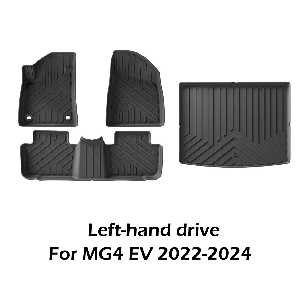 Коврики из термопластичного эластомера подходят для MG4 EV 2025-2025 с левым рулем и правым рулем. Напольные коврики из термопластичного эластомера для всех погодных условий.