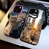 Чехол для телефона селфи котенка Для iPhone 17,16,15,14,13,12,11 Plus,Pro Max,XS,Красочный Серебряный Чехол для телефона Funda Cover