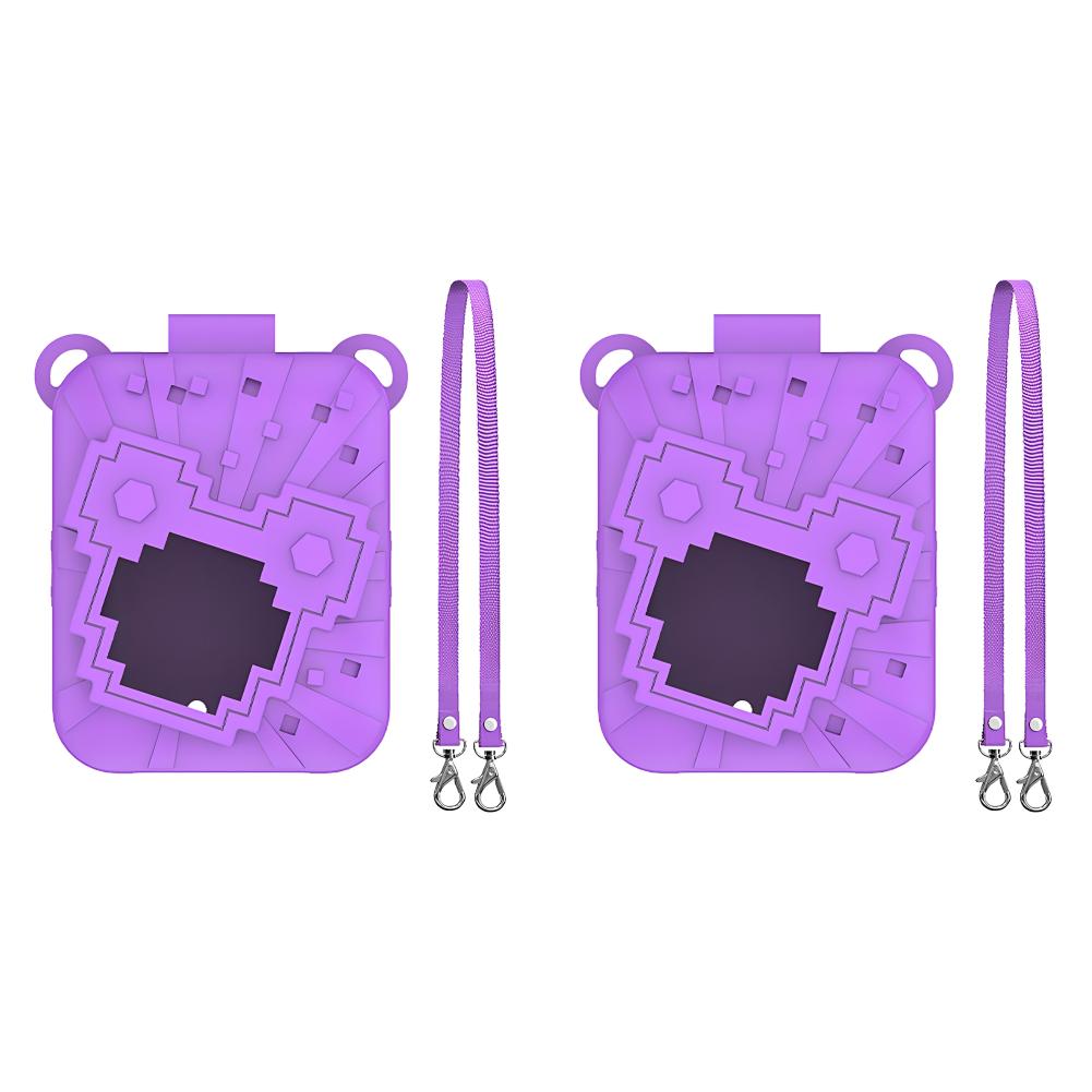 Силиконовый чехол с ремешком для интерактивной игрушки Bitzee Disney(фиолетовый)