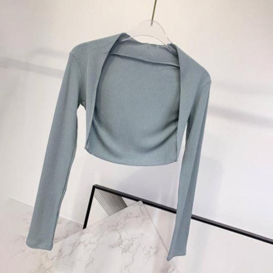 Yousheng Солнцезащитная одежда, однотонная, с длинным рукавом, облегающая, солнцезащитная куртка, универсальный однотонный костюм для танцев и йоги