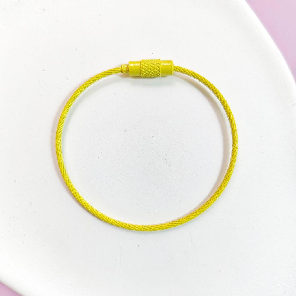Candy Color Steel Wire Keychain Ring for DIY Jewelry Accessories