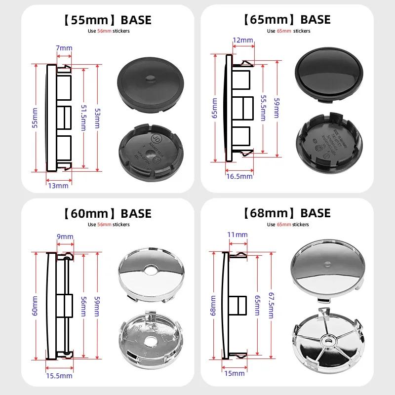 4pcs 55mm 60mm 65mm 68mm Car Styling Wheel Center Cap Hub Covers Badge for Fiat Punto Abarth 500 Stilo Ducato Palio l Bravo Doblo