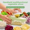 Овощерезка с 8 лезвиями, слайсер для жюльена, кубикорезка, терка, овощечистка, из нержавеющей стали, лукорезка, незаменимый кухонный инструмент для картофеля, моркови, лука