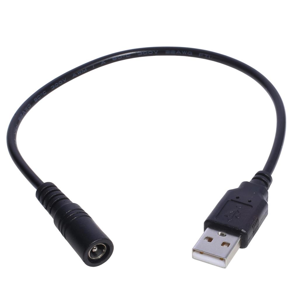 Кабель для зарядки USB2.0 Type-A Male to 5521mm DC5 Volt Power Socket Adapter Cable Converter Connector Wire 30cm