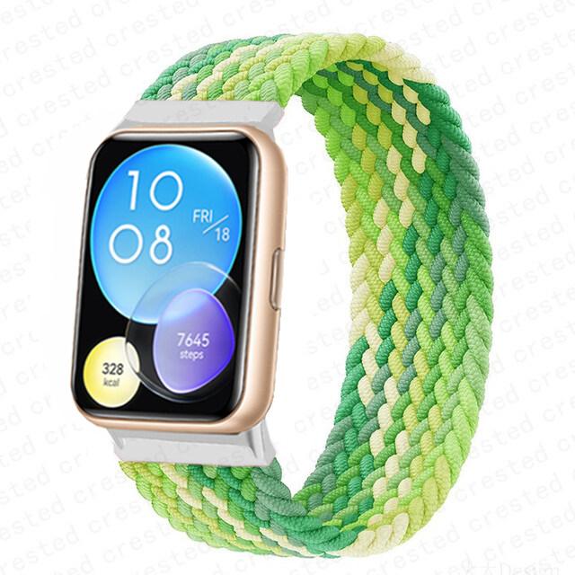 Эластичный нейлоновый ремешок без пряжки для Huawei Watch Fit 2 Sport, плетеный ремешок, наручные аксессуары для умных часов Huawei Fit 2 Watch