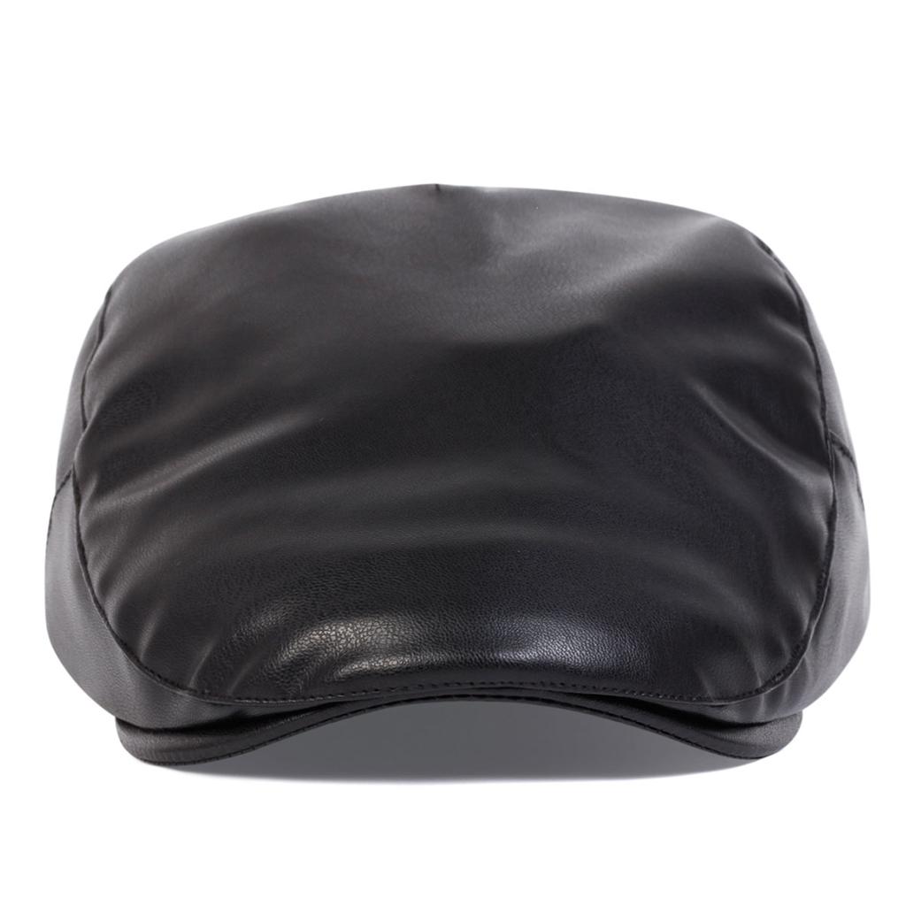 Мужская кепка из искусственной кожи Forward Hat, модная уличная ветрозащитная кепка-берет, классический стиль, кепки таксиста, газетчика, кепки с плоским верхом