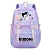 Kuromi School Backpack Girls Teens Lightweight Large Capacity 13-inch Laptop Compatible Nylon Daypack