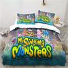 3D Print My Game Singing Monsters Bedding Sets Comforter Quilt Bed Cover Duvet Cover Pillow Case 2-3 Pieces Sets Kids Adult Size
