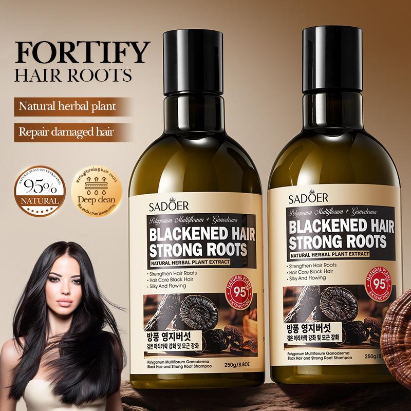 Шампунь с Polygonum multiflorum и Ganoderma lucidum 250 г Увлажняющий и смягчающий шампунь