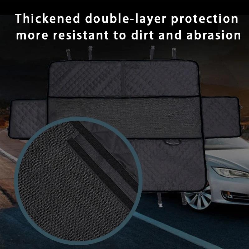 Универсальный чехол на сиденье автомобиля для собаки, водонепроницаемый гамак для питомца, защитная подстилка для заднего сиденья - Прочные аксессуары для автомобиля для собаки для защиты багажника