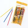 Strix Designs Straws, 300 count (3 packs of 100 each), 16cm x 4mm diameter, 3 colors, Mini, Flexible, Bendable, with Zipper, Diagonal Cut, Colorful, P