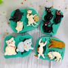 Cute Kitten Silicone Mold Cat Shape Chocolate Cookies Dessert Pudding Sugar Crafts Fondant Mould Bakeware Baking Cake Tools