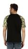Inkmeso Raglan Short Sleeves T-Shirt For Men  S Loose Fit Printed Casual Tee W  Patch