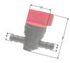 B&S 1/4 Inch Flow-Through Fuel Valve. 494768 493960 Nz617