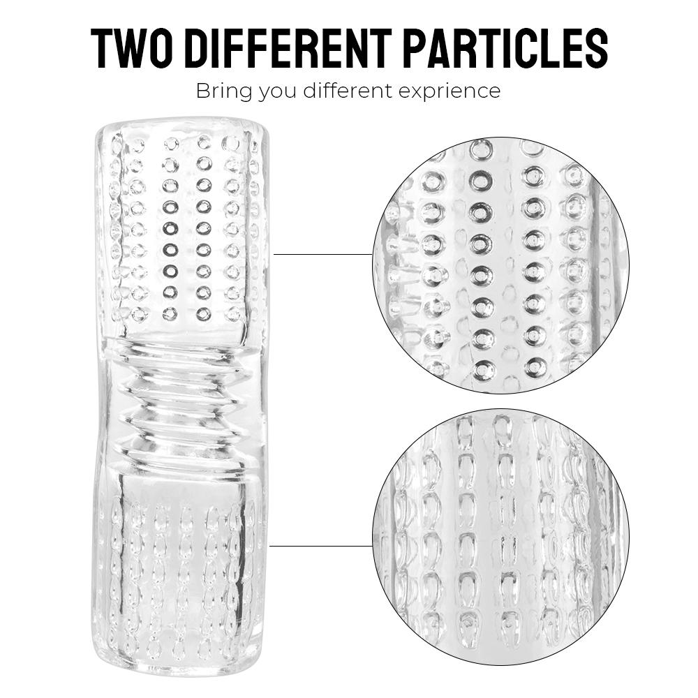 Sex Toy Male Masturbator Cup Sucking Penis Pump Glans Realistic Anal Pussy Vagina G-Spot Stimulator Transparent For Men Adult 18