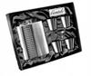 Gentelo Silver Hip Flask Gift Set with Shot Glasses and Funnel