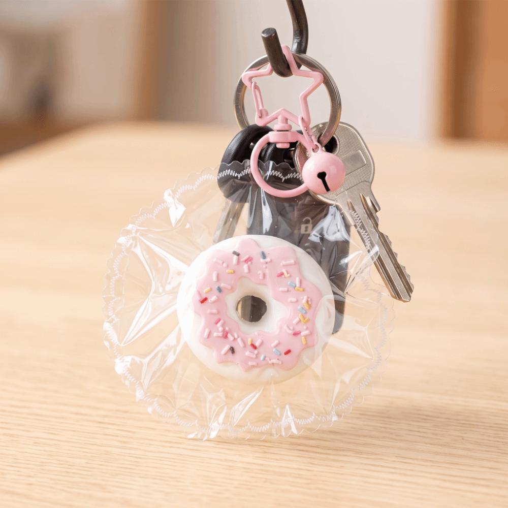 Slow Rising Squishy Keychain Food Grade Silicone Slow Rebound Toy Donut Squishy Toy Pendant