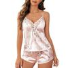 Women's Summer Suspender Shorts Pajamas Sexy Homewear Set