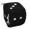 Printing Dots Dice Pendant Fuzzy Three Dimensional with Suction Cup Cartoon Hanging Decoration Various Sizes Plush Dot Toy for Home