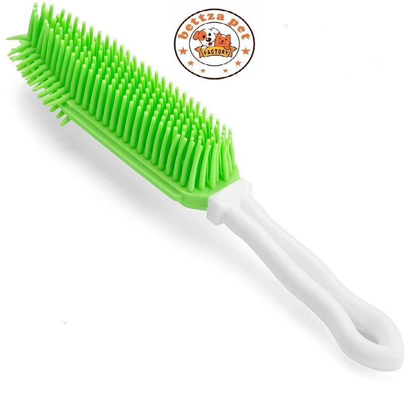 Multi-Purpose Rubber Pet Hair Removal Brush for Furniture Car Interior Dog Cat Hair Cleaning Brush