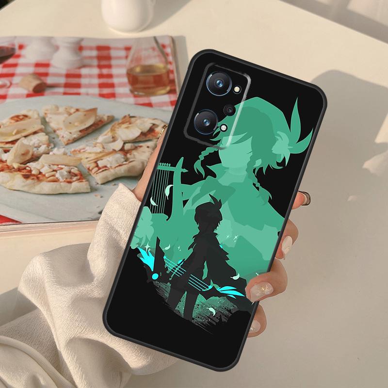 Игровой чехол Genshin Impact для Realme C3 C11 C15 C21 GT Master GT Neo2 8 Pro 8i OnePlus 9 Pro 8T 9R Nord2