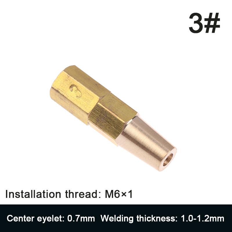 Copper Propane Welding Nozzle Tip Set - 0.5/0.6/0.7/0.8/0.9mm Replacement Parts for H01-2 Gas Welding Torch Holder Accessories