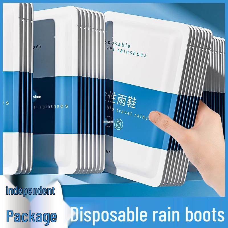 Waterproof Disposable Rain Shoe Covers - Transparent & Durable for Adults and Children