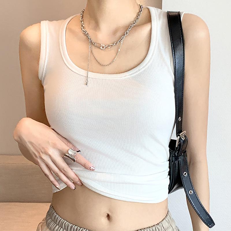 Women's Camisole: 2025 Summer Style, Pure Cotton, I-Back, Wide Straps, Covers Underarm Areas.