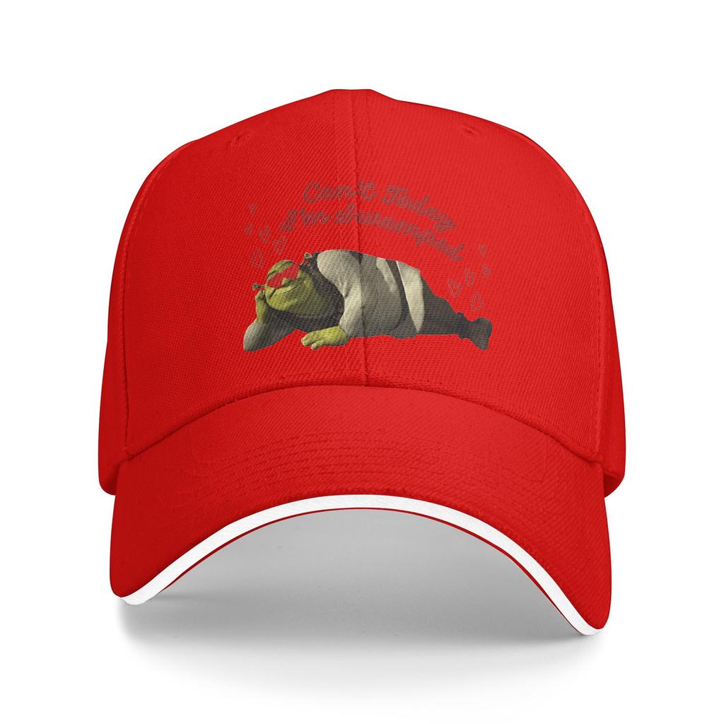 Leisure Shreksed Can't Today I'm Swamped Baseball Cap Unisex WomenSnapback Cap Outdoor All Seasons Gift Sun Hats