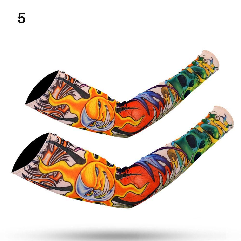 Защита Лето Охлаждение Баскетбол Защита от Солнца Рукава Рукава Татуировки Рукава Рукава Цветок Рукава Рукава