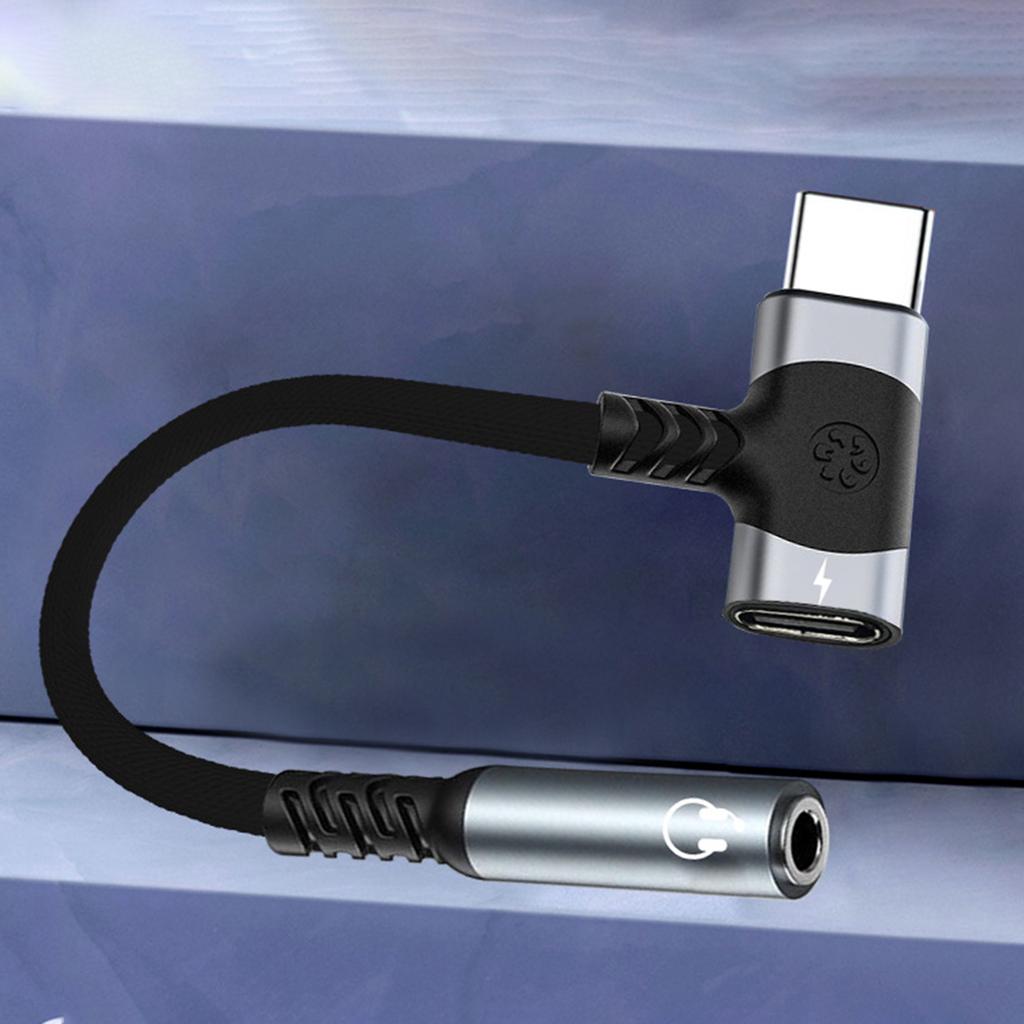 2 в 1 Type-C на 3,5 мм гнездо Аудио Разъемы Износостойкий для Смартфона Музыкальных Выступлений Наушники Стерео Шнур
