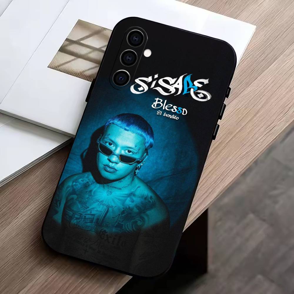 BC-Rapper Blessd Cantante Phone Case For Samsung Galaxy A73,A72,A71,A70,A53,A52,A51,Soft Silicone Black Cover