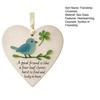 Heart Shaped Sea Glass Friendship Decor Sea Glass Bird
