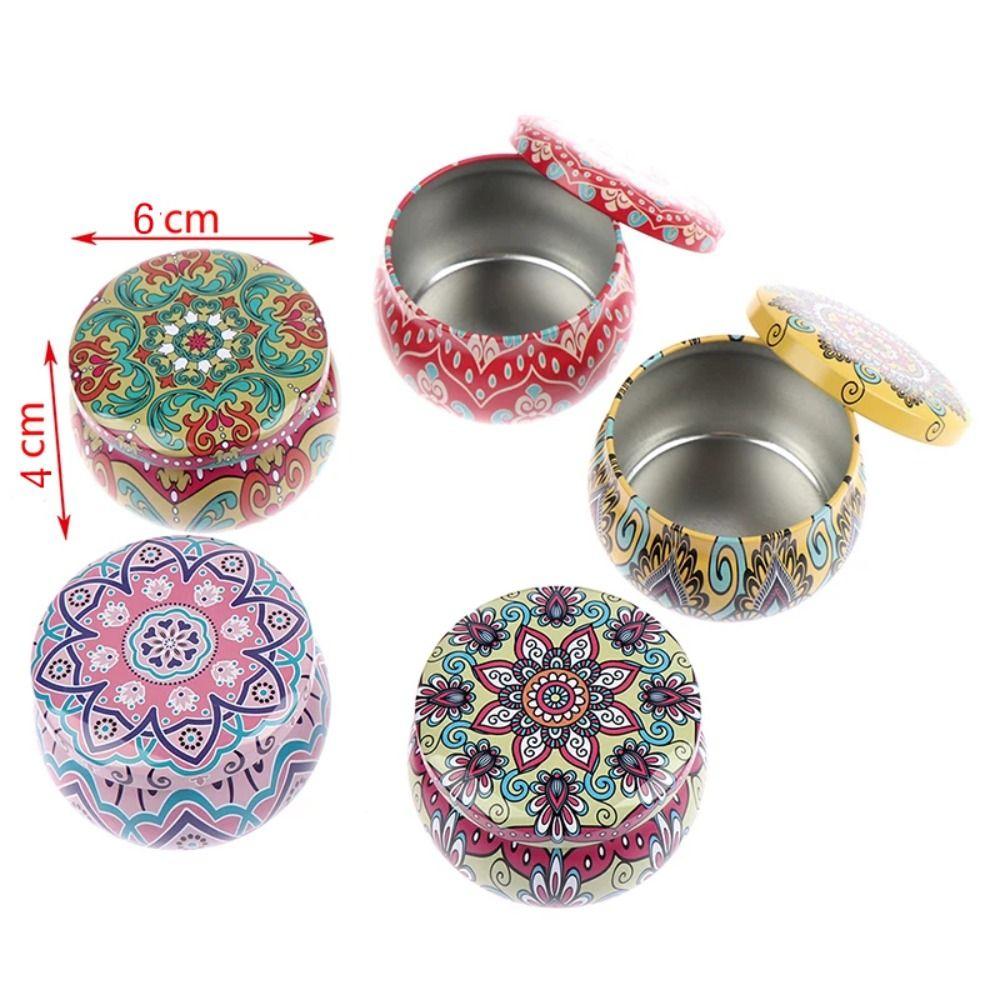 Drum-shaped Tin Box Party Supply Storage Case Durable Candy Cookie Box