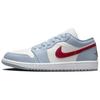 Air 1 Low Blue Whisper Dune Red Женские кроссовки Белый Парус Сине-Серый DC0774-164
