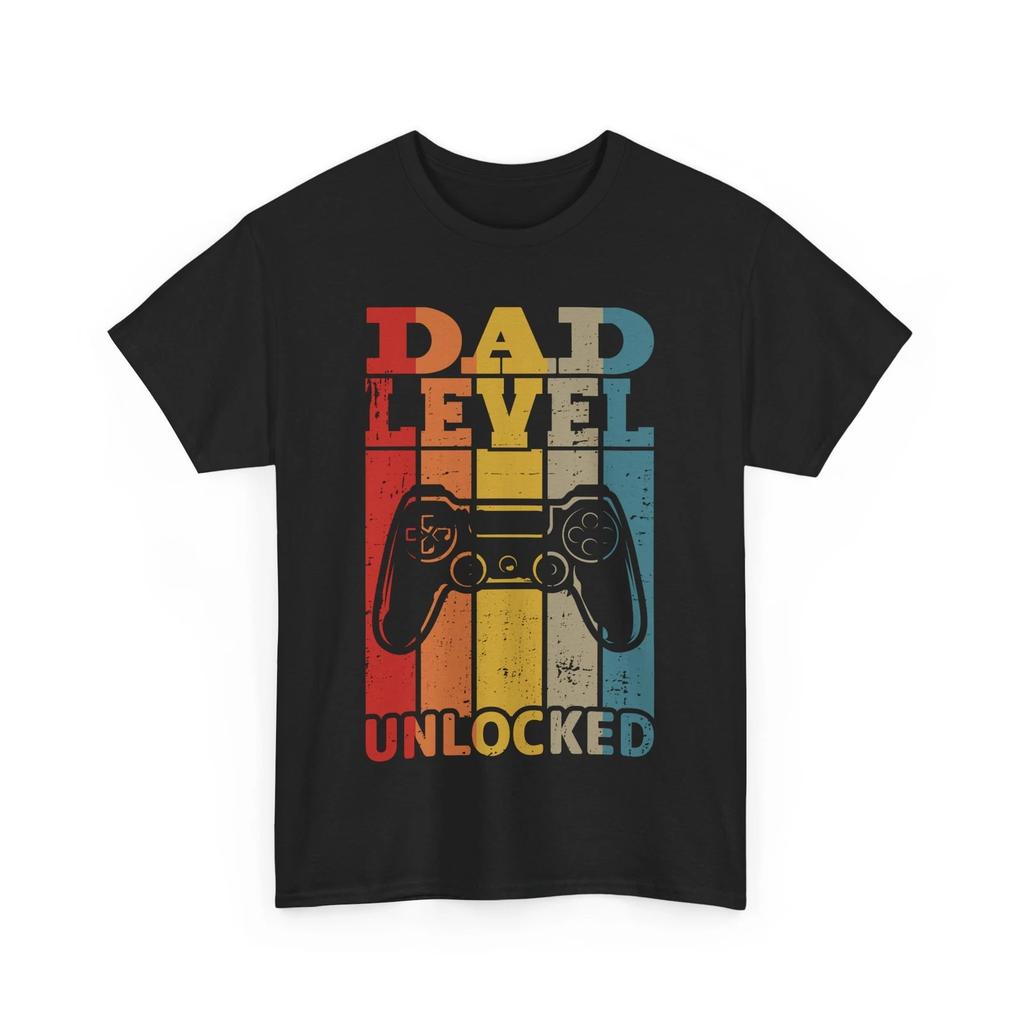 Dad Shirt, Dad Level Unlocked Video Games Controller Father's Day T shirt