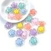 Jewelry Making DIY For Loose Beads 5Pcs 17*11mm Beads Sandwich Beads Transparent Frosted Flower Flower Beads  Pendant Accessories