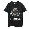 Классическая футболка Смешной принт Beast Fitness Печатная хлопковая футболка Высококачественная мужская футболка Летняя унисекс футболка с коротким рукавом Топы