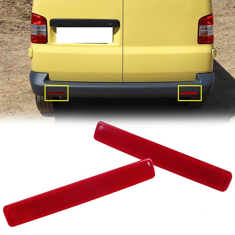 Красный отражатель заднего бампера для VW Caravelle (Т5) 2003-2015 7E0945105C 7E0945106C