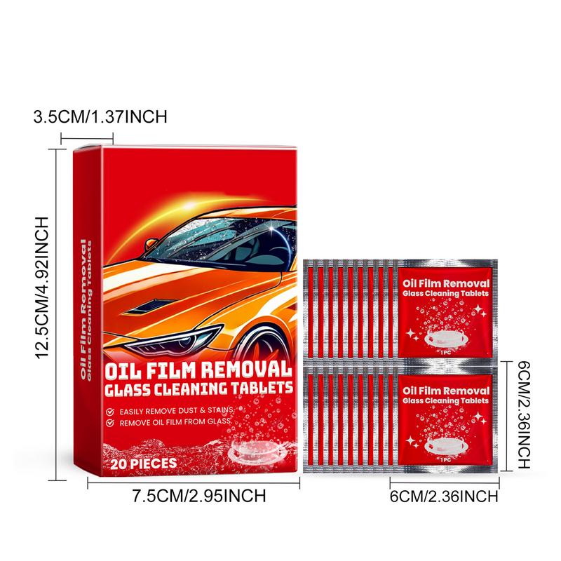 Cleaning Tablets For Glass Washer Tablets Glass Windshield Fluid Tablet Wiper Fluid Solid Car Cleaner Effervescent Tablet For