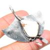 Scolecite Handmade 925 Sterling Silver Jewelry Pendant 2.52" Q1N75