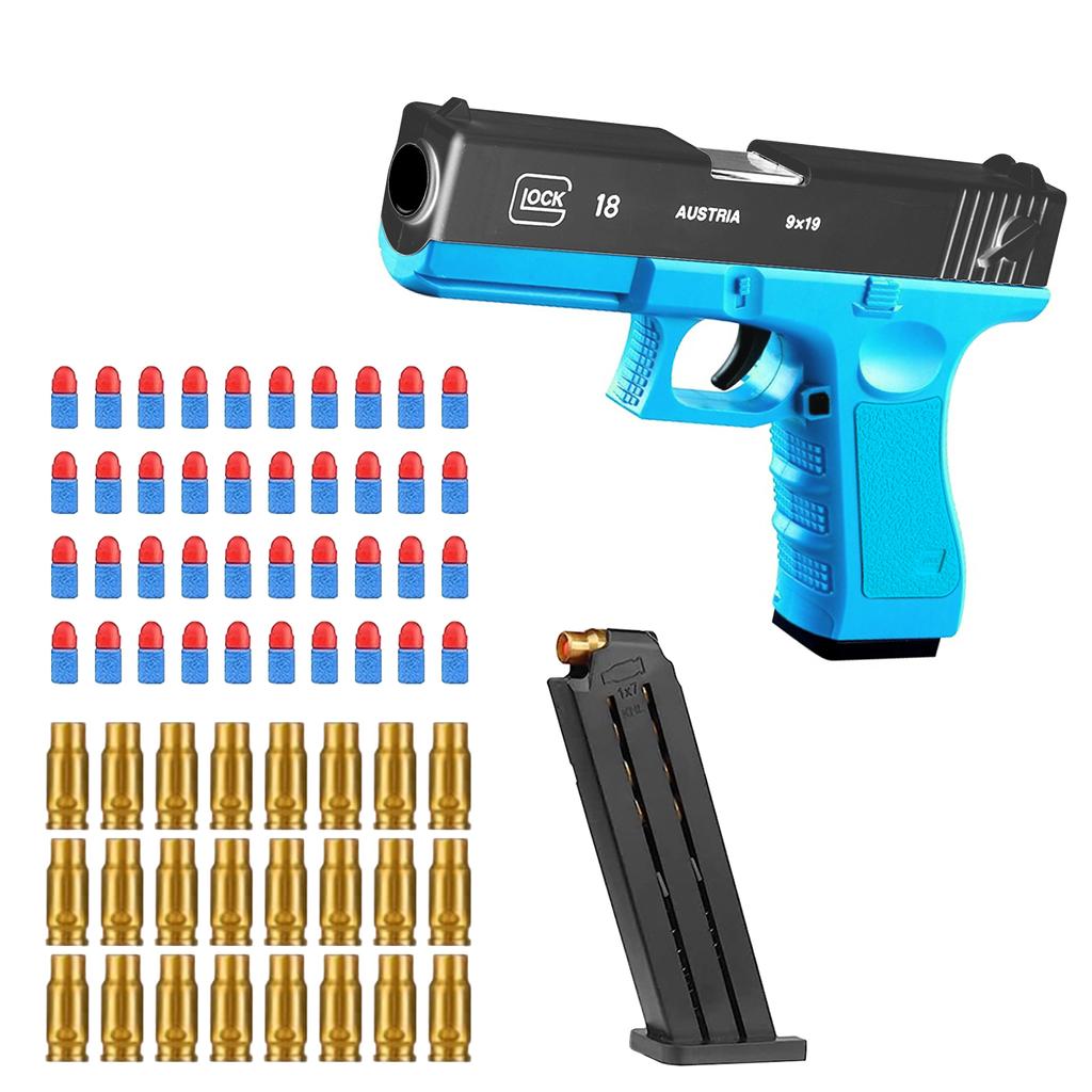 Shell Ejection Soft Bullets Pistol Toy Gun For Boys Girls Shooting Games Birthday Gift Age 5+