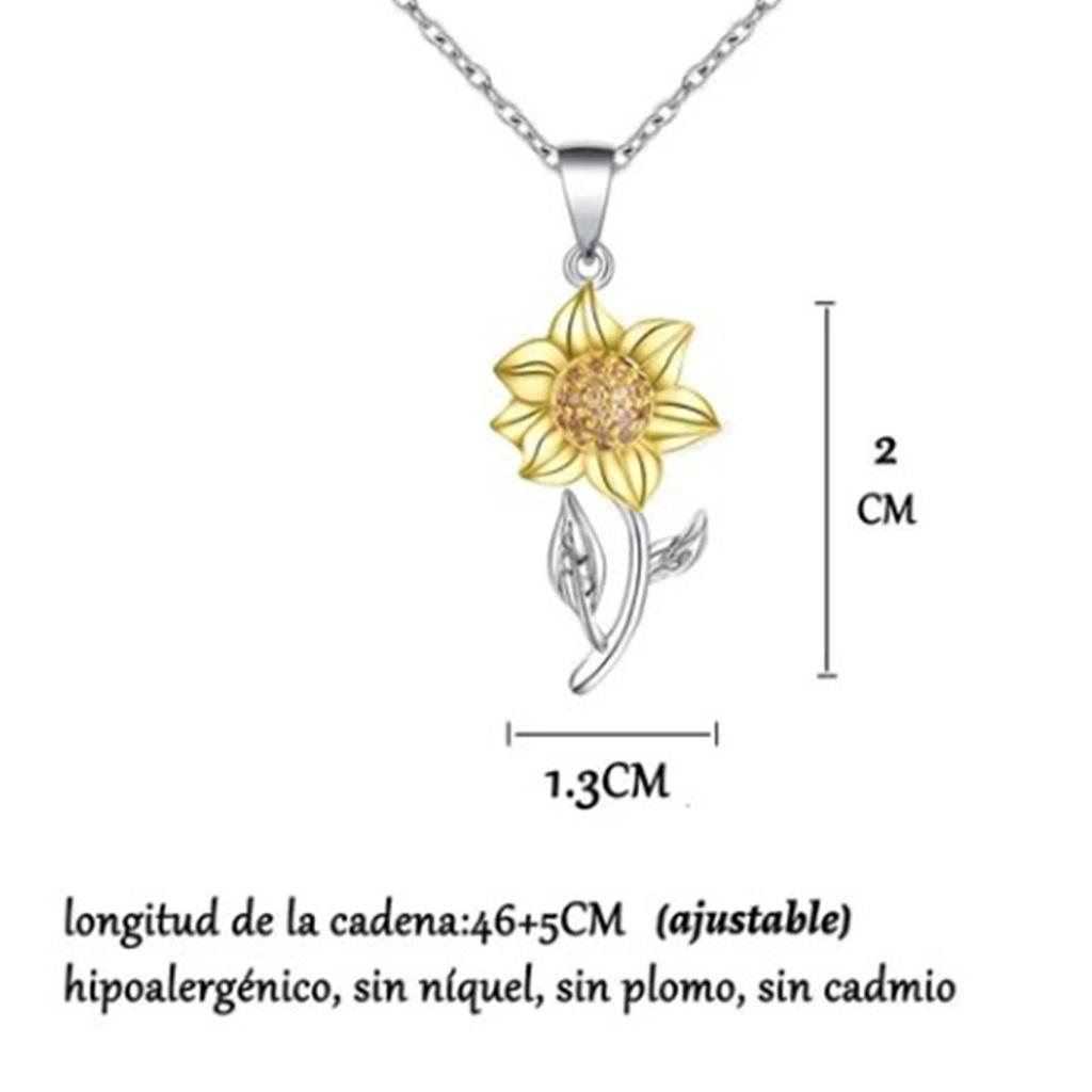 Women Necklace Delicate Temperament Sunflower Pendant Necklace Elegant Alloy Clavicle Chain