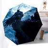 1pc Batman full moon Automatic Folding Umbrella - Compact 8-Rib Design, Durable Plastic & Iron1464L
