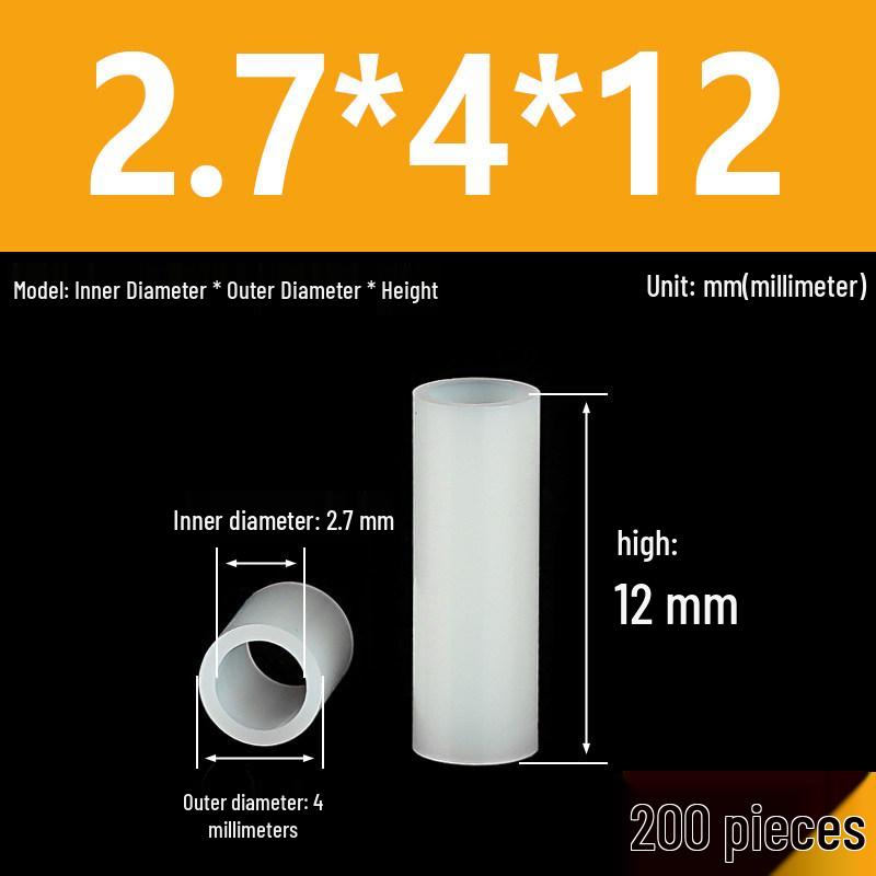 Nylon Spacer & Insulating Sleeve Set: M2.5-M7 Sizes, Thickened Washer, Isolation Shaft & Lamp Column