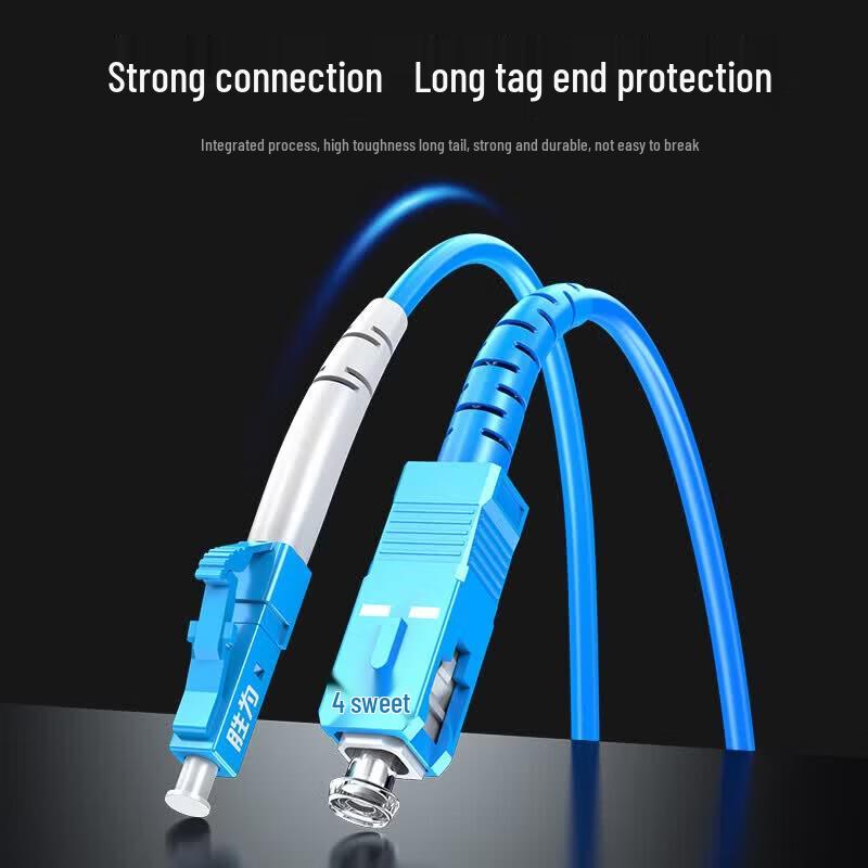 Shengwei Armored SC-LC Single-Mode Fiber Patch Cable