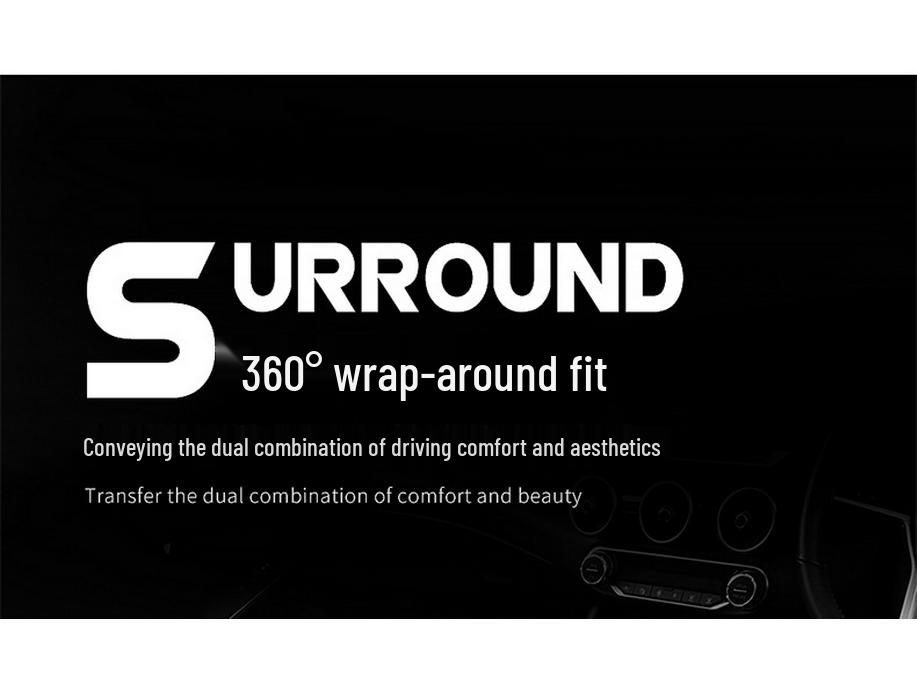 Sylphy 5-Seater Leather Seat Cover: All-Season Full Surround Cushion