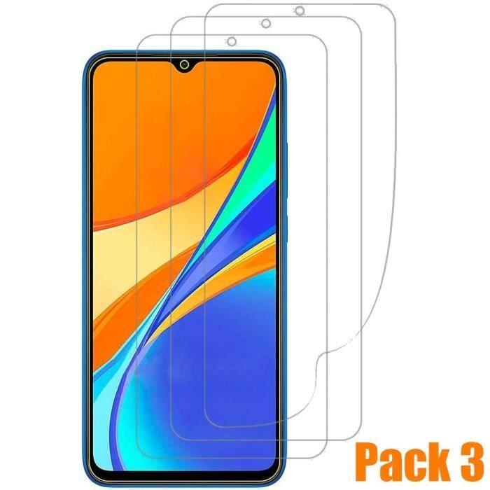 Film Souple pour Redmi 9C - E.F.CONNECTION - Lot de 3 - Transparent - Protection - Epaisseur 0,03 mm