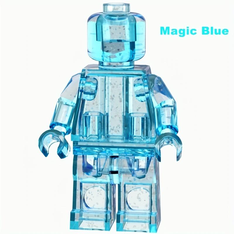 12 шт./набор минифигурок прозрачный цвет DIY фигурка кукла легко собрать строительный блок игрушка развивающие игрушки подарок для детей