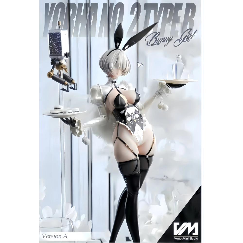 Новинки 46 см NieR: Автоматы ЙоРха 2B A2 2 b Кролик версия Девушка фигурка ПВХ Игровая статуя Аниме модель Действие Взрослая кукла игрушки подарки